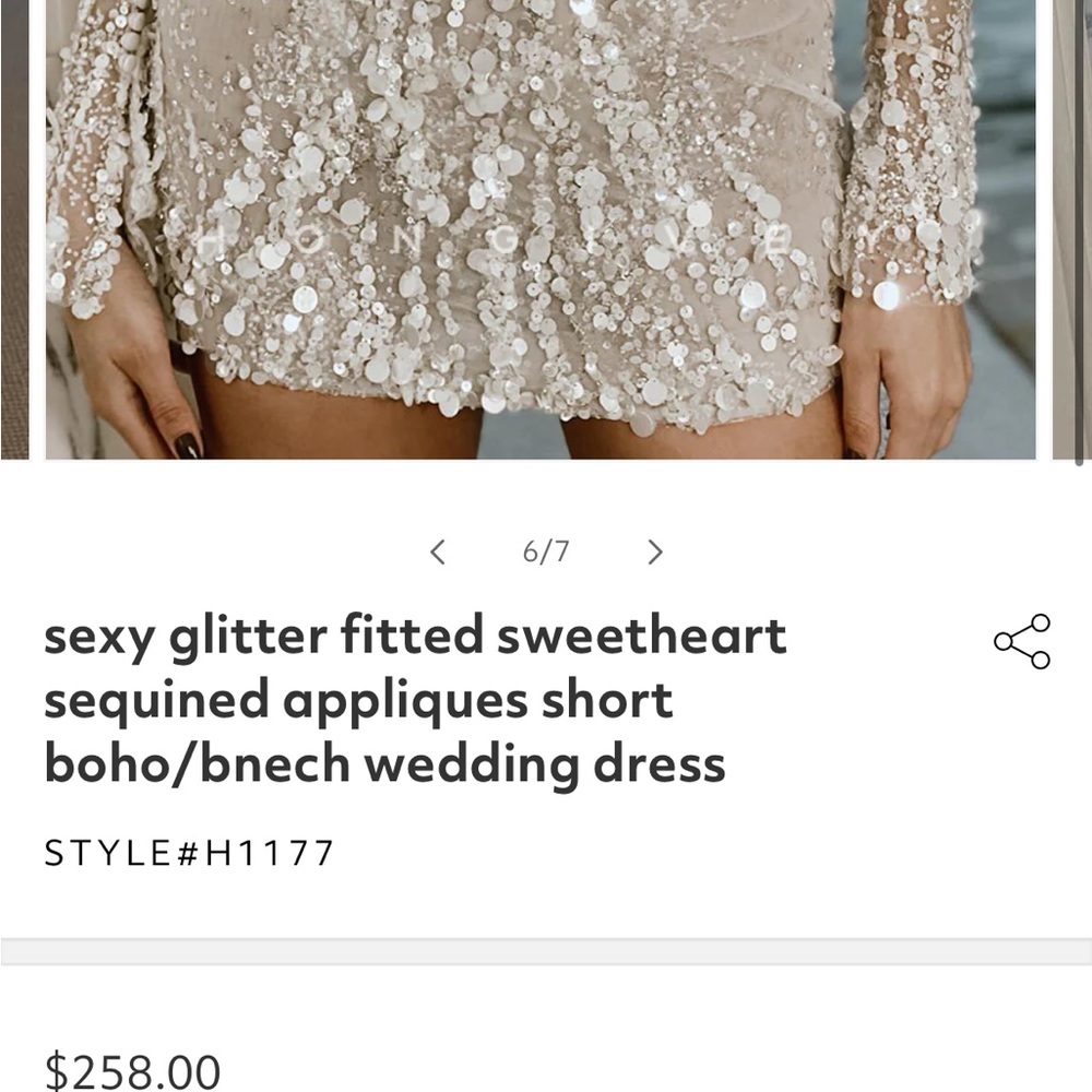 Hongivey short wedding reception dress! - Picture 7 of 7